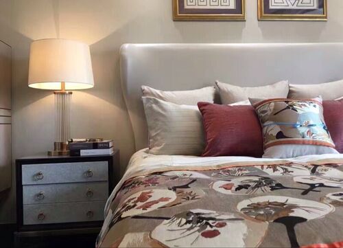 Modern Contemporary Living Room Lamp, Creative American Style Bedside Bedroom Minimalist Designer Showroom Soft Luxury Lamp
