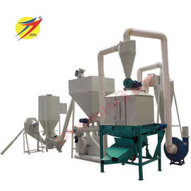 生猪养殖育肥饲料颗粒生产线配合饲料加工粉碎搅拌颗粒机成套设备