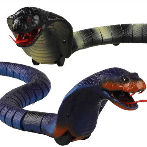 Electric Trick Infrared Remote Control Cobra Tongue Retractable Sensing Simulation Rattlesnake Remote Control Trick Toy