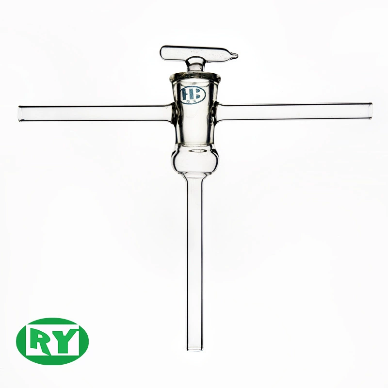 Производитель силы Шанхай Хэци/Триходовой двойной вакуумный поршень/Триходовой стеклянный инструмент химическая лаборатория