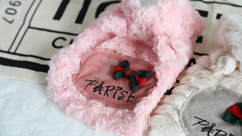 熊耳朵贴布棉服