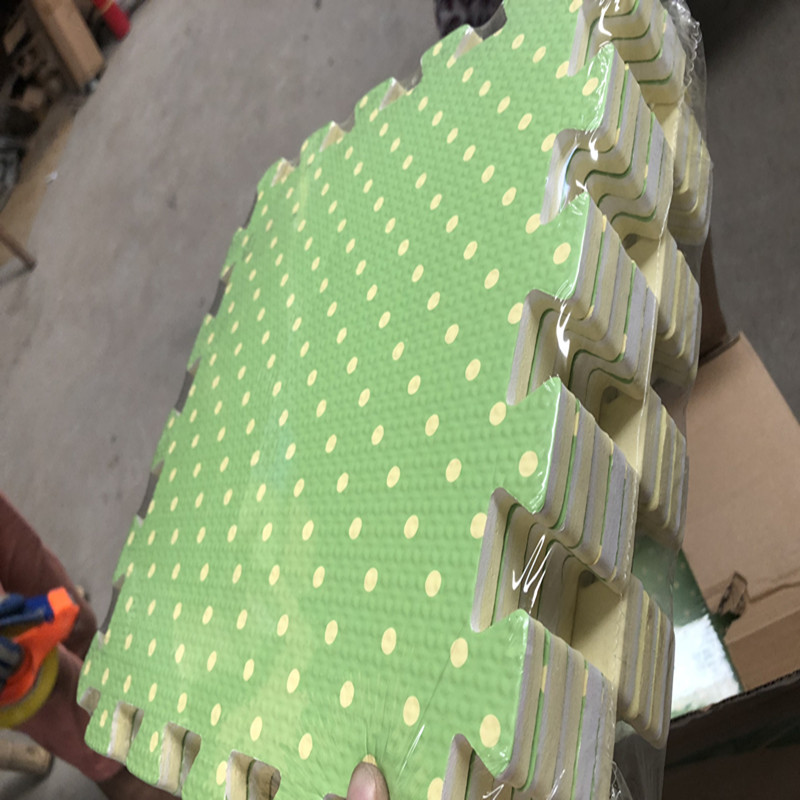 Wholesale pastoral foam puzzle mat infant crawling mat oblique teeth stitching full shop foam mat a generation of hair