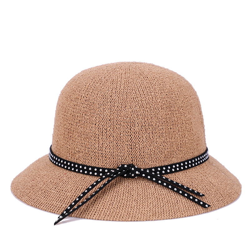 Sombrero sombrero de sol de verano de las mujeres viajes de vacaciones hilo de hierba sombrero de sol al aire libre sombrero de copa del todo-fósforo Amazon Venta caliente