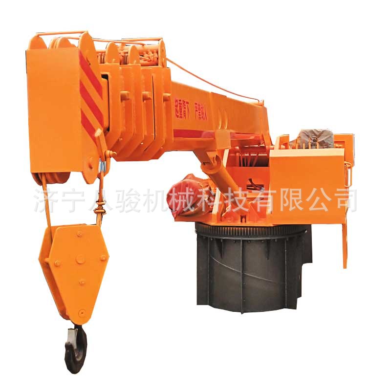 自制船用船吊3吨 5吨 8吨 12吨均可定 做 湖北船厂随船起重机