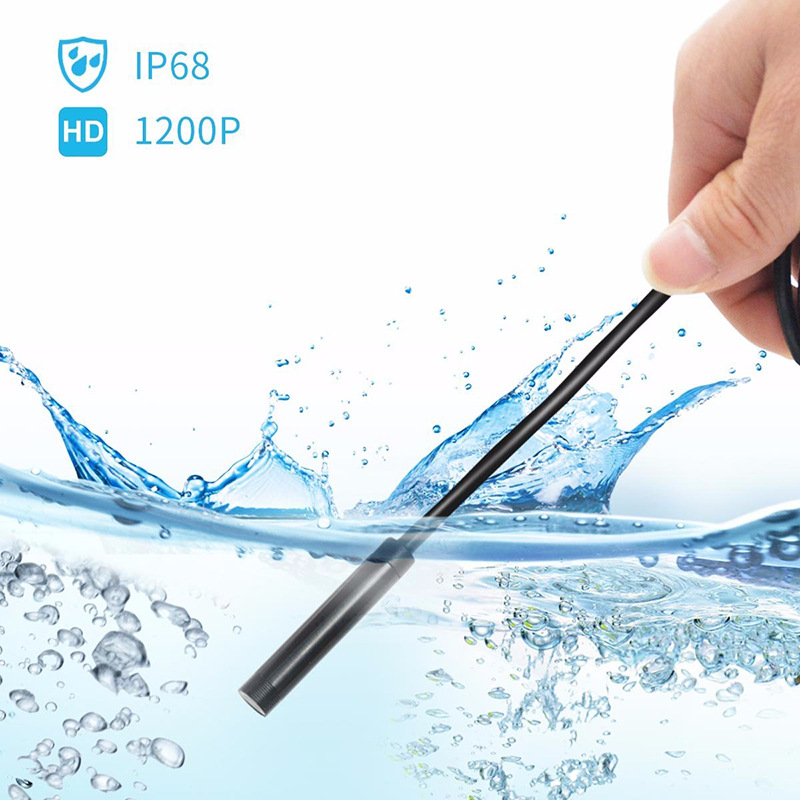 Popular 1200P ultra-claro endoscopio para Apple Android WiFi teléfono móvil endoscopio 8mm endoscopio inalámbrico