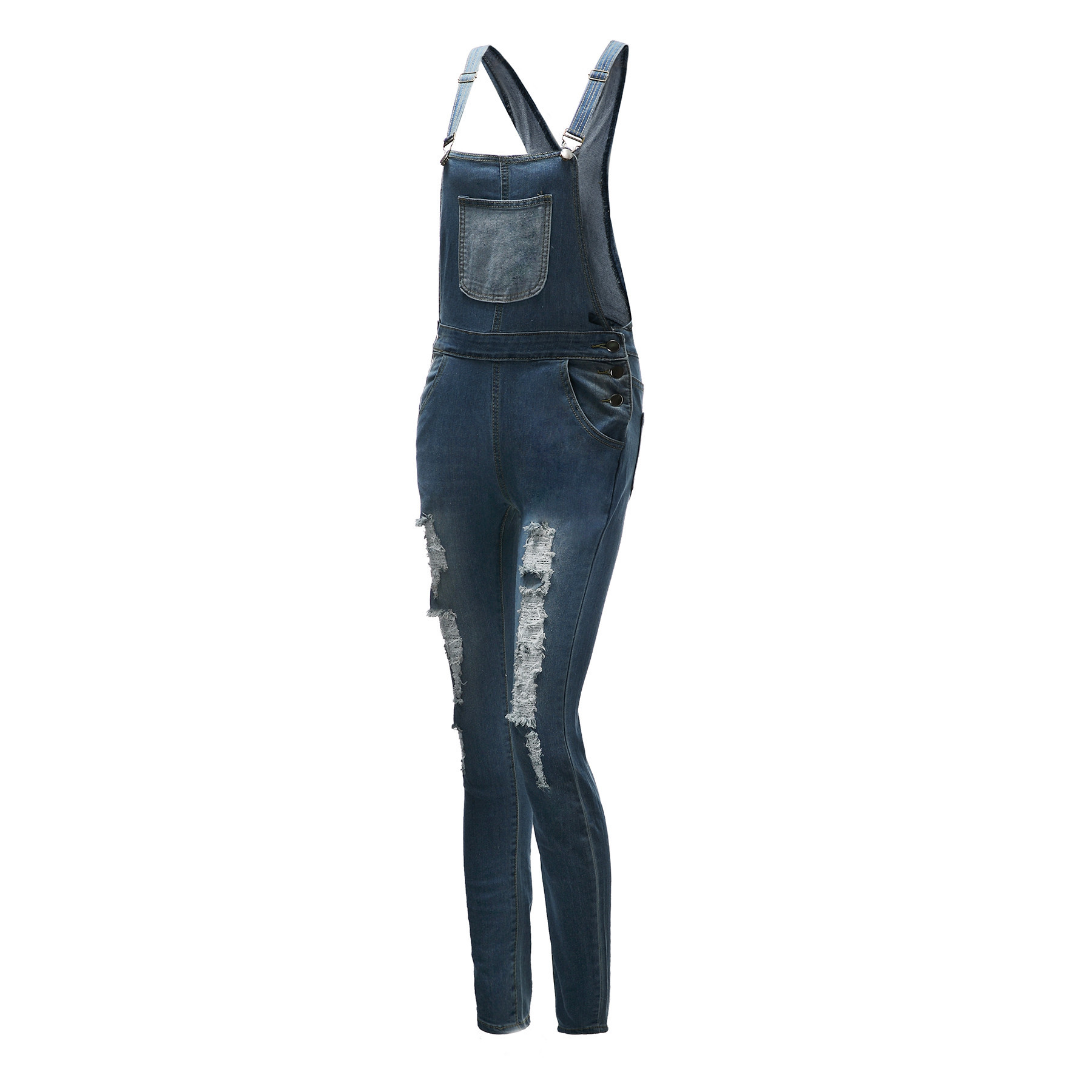 new ripped denim overalls NSRF64083