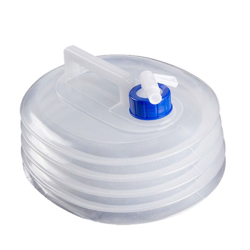 PE folding water bag telescopic bucket food grade outdoor portable emergency water storage bottle car camping 3L-15L