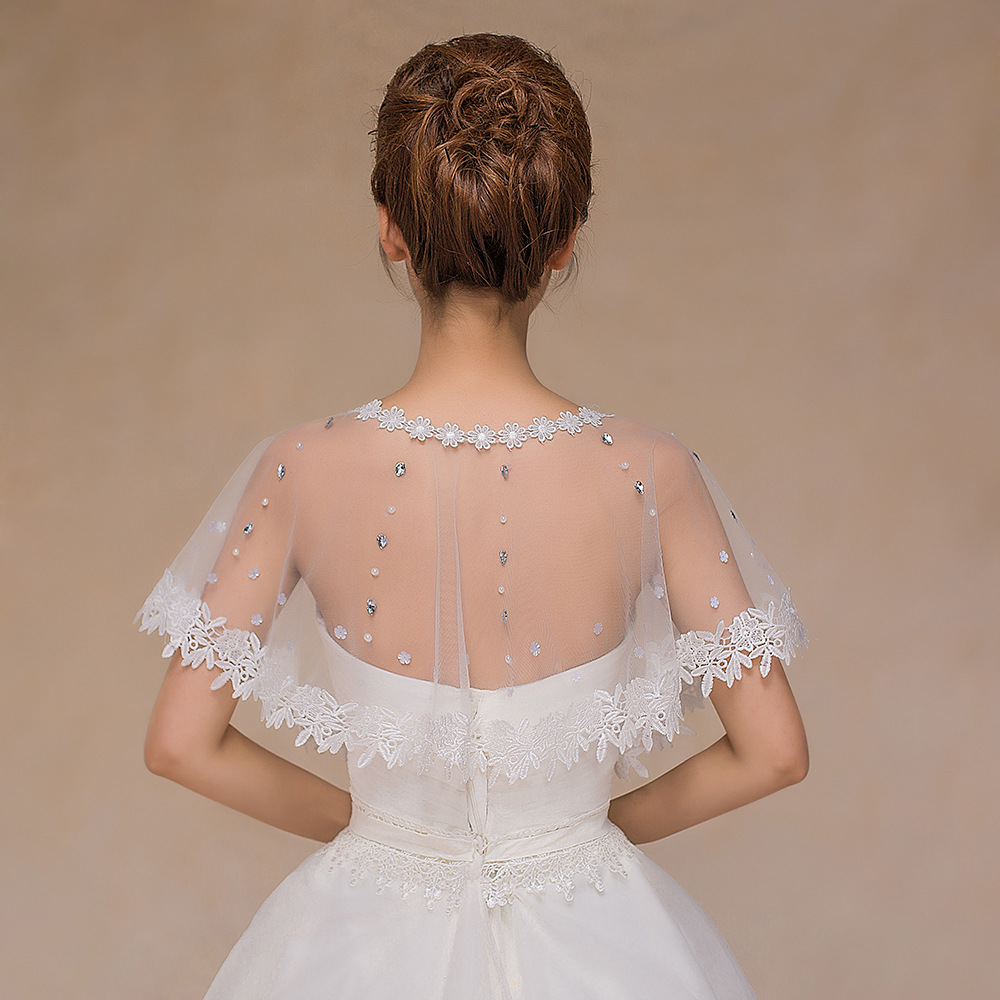white summer thin cloak for bride