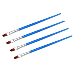 Manufacturer Direct Sales Plastic Rod Digital Oil Painting Watercolor Gouache Oil Painting Brushes Soft Hair Lining Brushes Wholesale