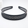 Plastic black headband, wavy hairpins with pigtail, fashionable hair accessory, Korean style