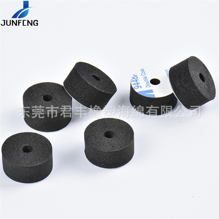 EVA模切泡棉胶垫 高密度海绵垫EVA脚垫 黑色防滑减震单面背胶