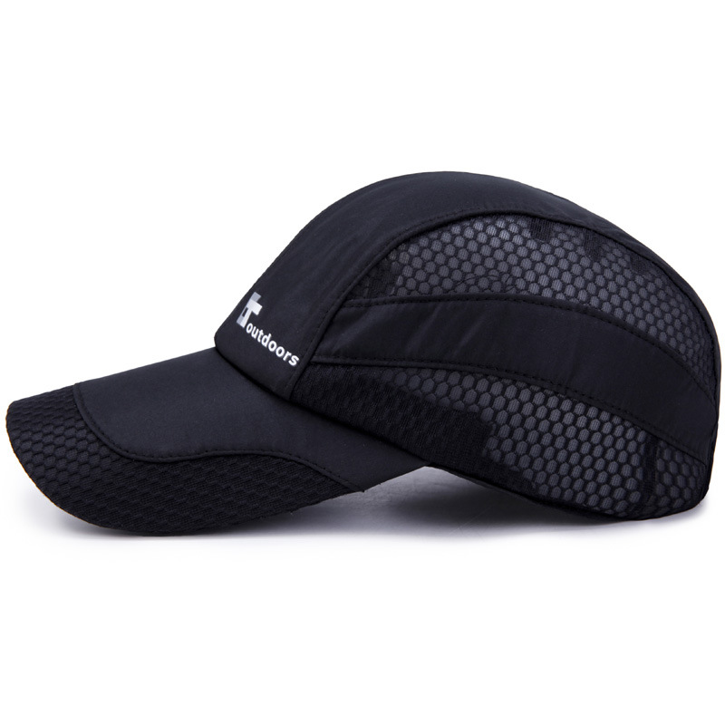 Quick outdoor shading, fishing, sun protection, quick drying hat, waterproof men's sports duck tongue hat_voghion.com