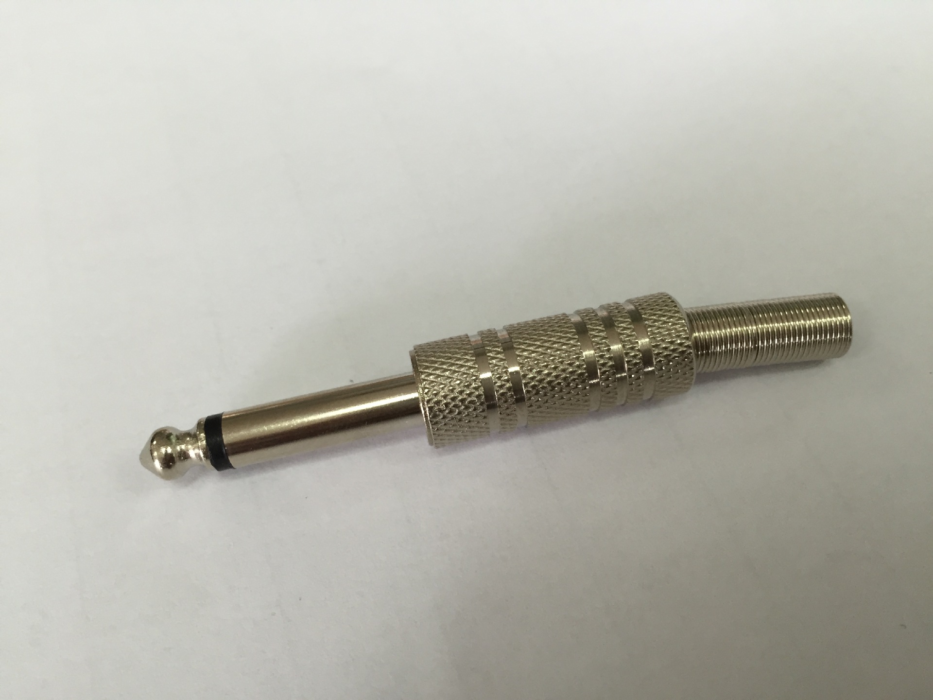 6.3单声道插头带弹簧卡侬卡农头  镀金调音台麦克风卡侬插头