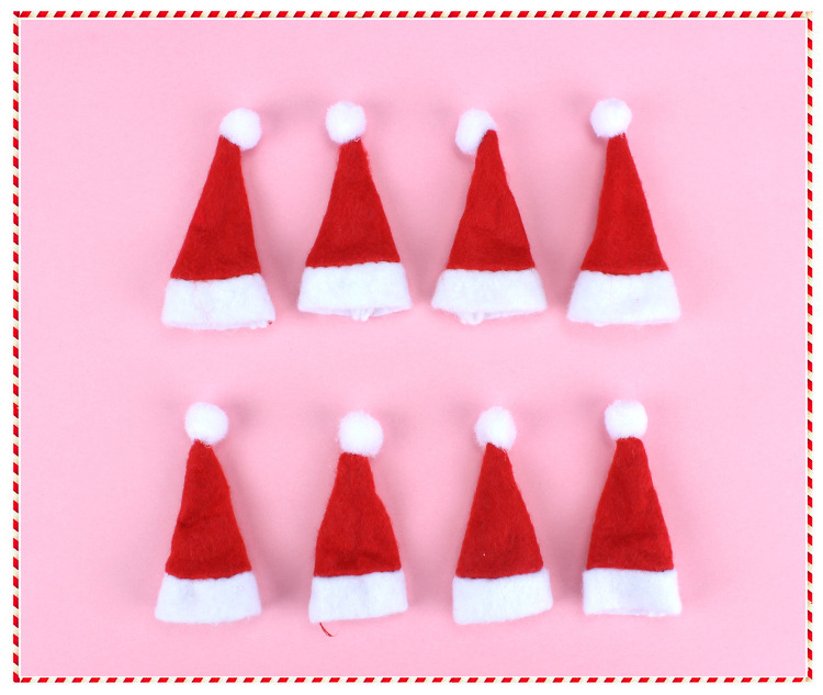 Christmas Decorations Children's Christmas Hats Christmas Lollipop Hats Christmas Non-woven Mini Christmas Hats display picture 5