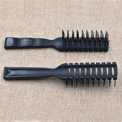 Hair styling tools and accessories for men, including a comb with a large backcomb, shaping comb, massage comb, curling comb, and inwards comb.