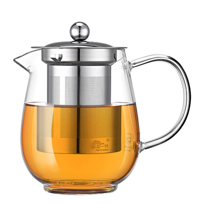 耐热玻璃茶壶加厚泡茶器功夫茶具套装不锈钢过滤家用高温烧水壶小