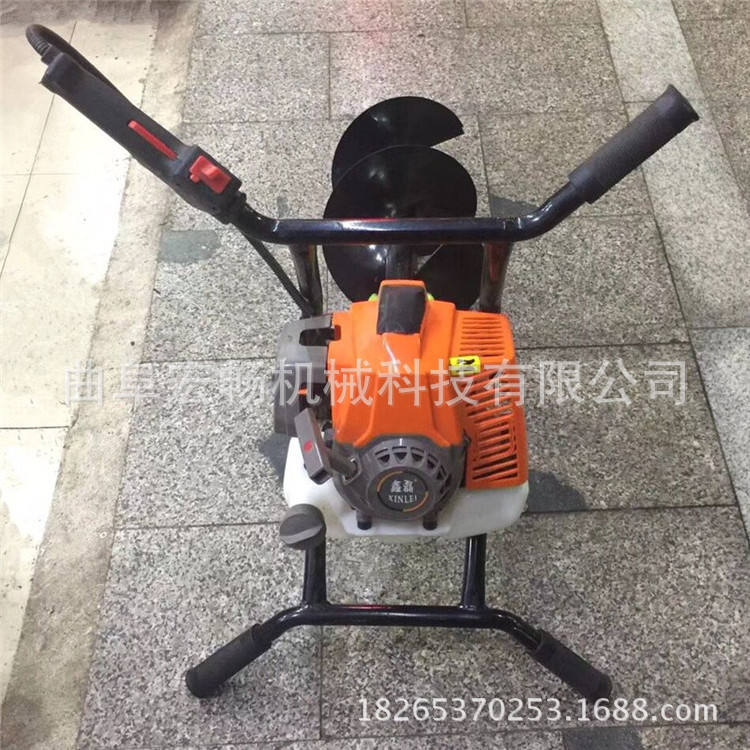 性能稳定手提式汽油动力挖坑机   轻型便携式植树钻坑机  钻地机
