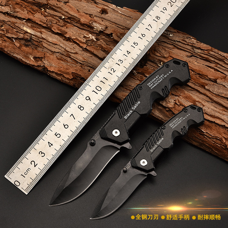 厂家批发折刀 不锈钢多功能防身折叠刀 野营战术刀锋利开刃户外刀