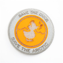 山東服裝硅膠章商標logo silicona膠章立體牙刷點點吊牌 3D熱轉印