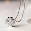 Cute pendant, fashionable universal accessory, chain for key bag , four-leaf clover, Japanese and Korean, flowered