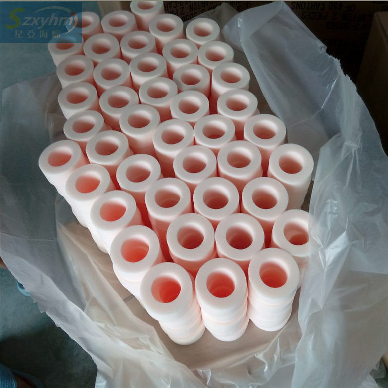 批发10MM吸墨/吸水/吸油胶瓶内配件泡棉管柱硬质发泡海绵成型