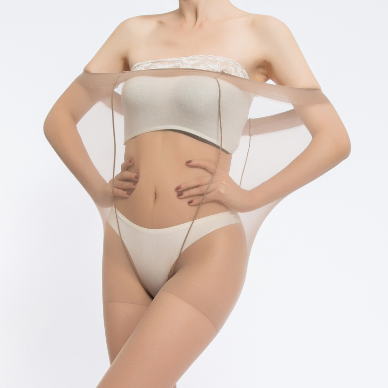 Más tamaño ultra delgado medias Chubby Girl extra grande doble entrepierna verano sexy pantimedias mujer carne color alargado grasa