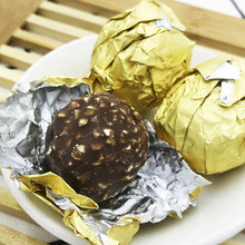韓世夾心巧克力金箔紙紙巧克力一斤出33顆散糖婚慶喜糖