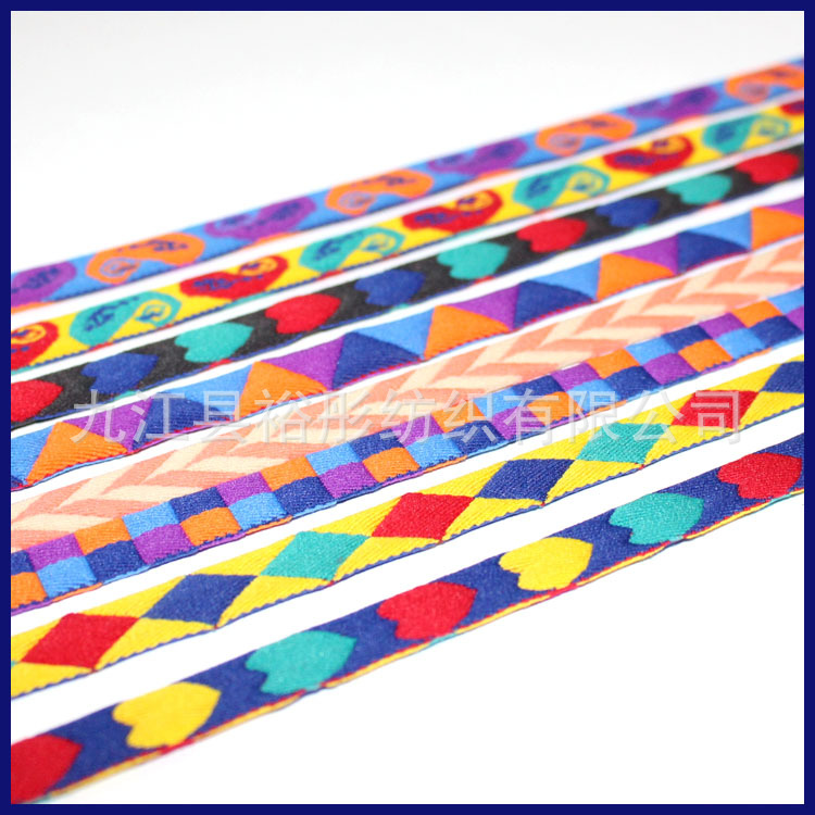 裕彤供应方格毛面松紧带 提花氨纶包根松紧带 3000码起订