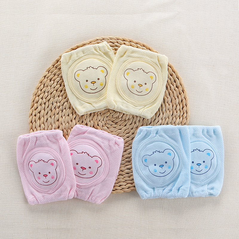 純棉嬰兒爬行護膝幼兒春秋季寶寶兒童護肘透氣防摔薄款0-1-2-3歲