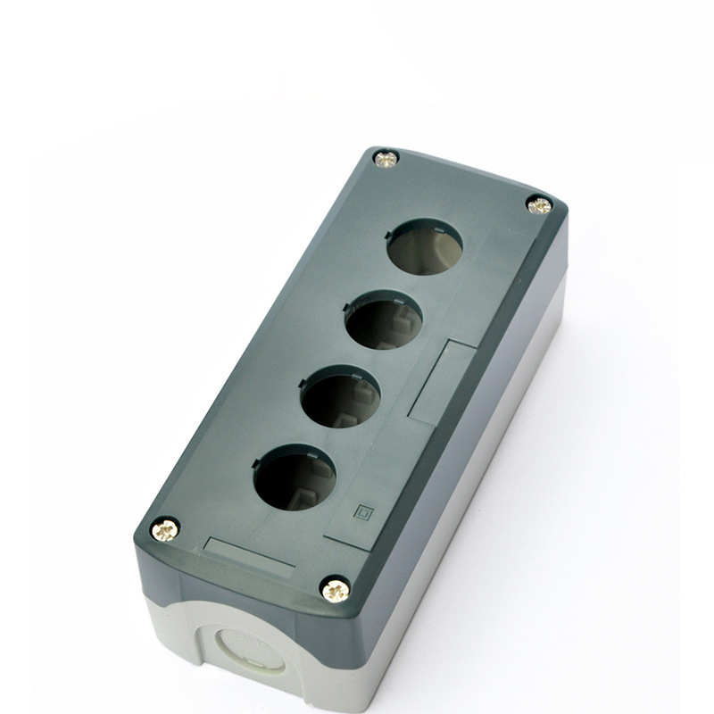 机旁控制盒急停按钮盒接线盒开关盒可装信号灯急停按钮4孔SBX04