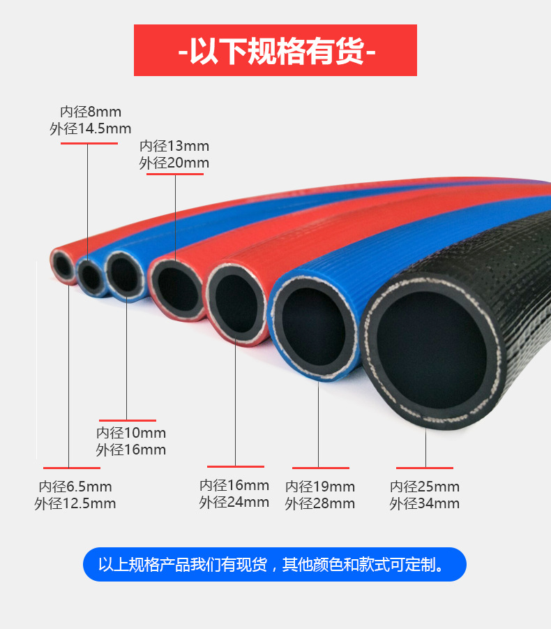工厂耐高压气管PVC气管25mm风镐管空气编制橡胶软管-阿里巴巴