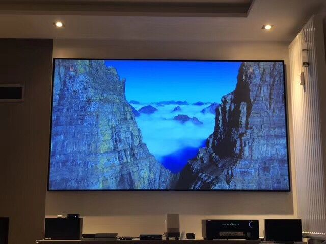 抗光幕超短焦长中焦黑晶抗光幕布120寸16:9超窄画框投影仪抗光幕