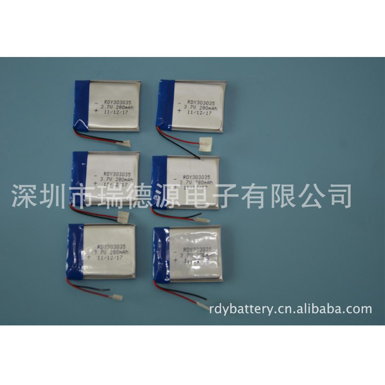 大量销售 电池 3.7V 502530 300mAH 聚合物 锂电池 支持定 做