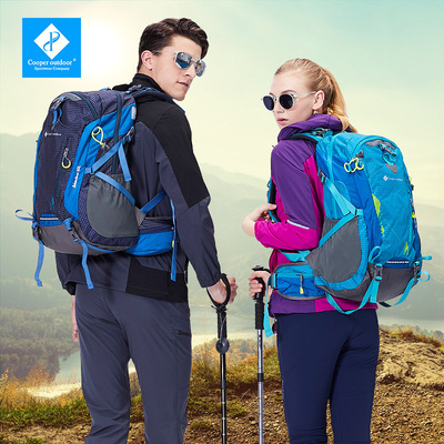 户外登山多功能双肩背包徙步旅游露营运动大容量锦轮防水休闲背包