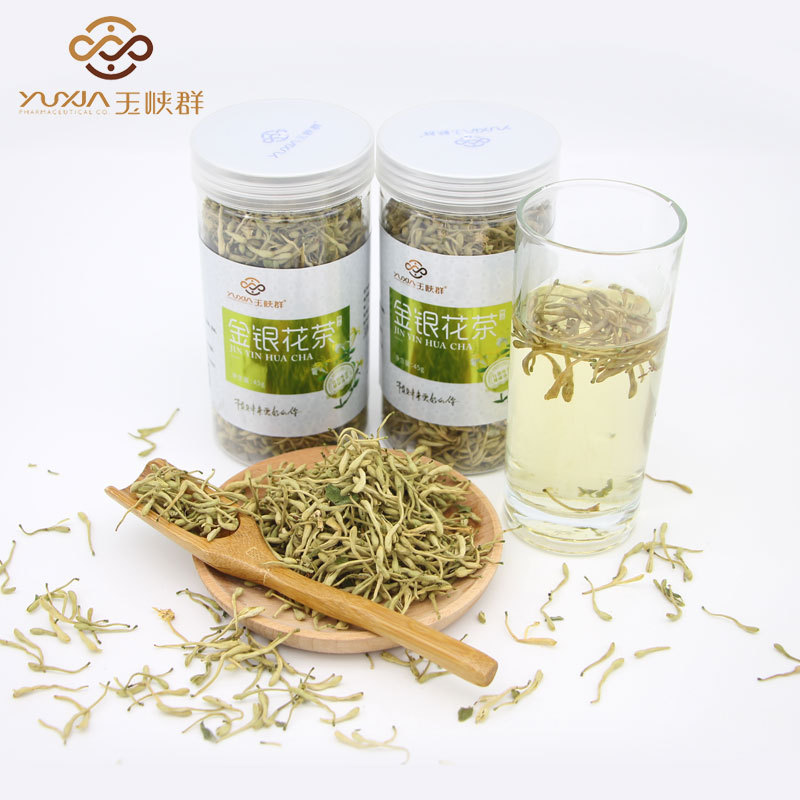 厂家直销 河南封丘头茬金银花罐装茶叶花草茶散装45g/罐 花茶批发|ru
