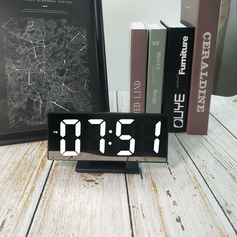 Fashionable electronic mirror for bed, thermometer, mirror effect, Korean style