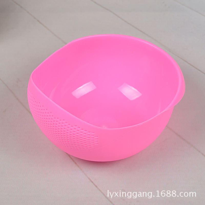 淘米器淘米筛沥水洗菜篮果盘洗米器炫彩塑料滤水篮厨房淘米盆|ms