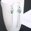 Green Diamond Silver Ear Fold