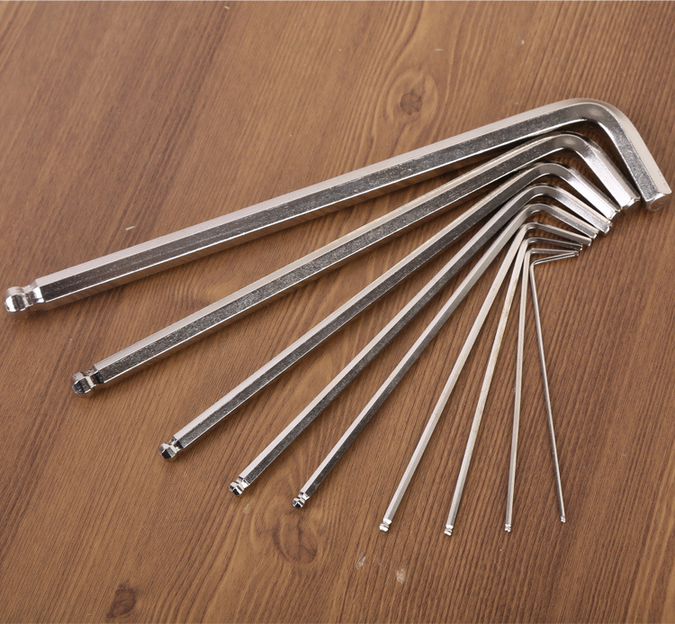 중간 긴 밝은 확장 밝은 육각 렌치 세트 육각 렌치