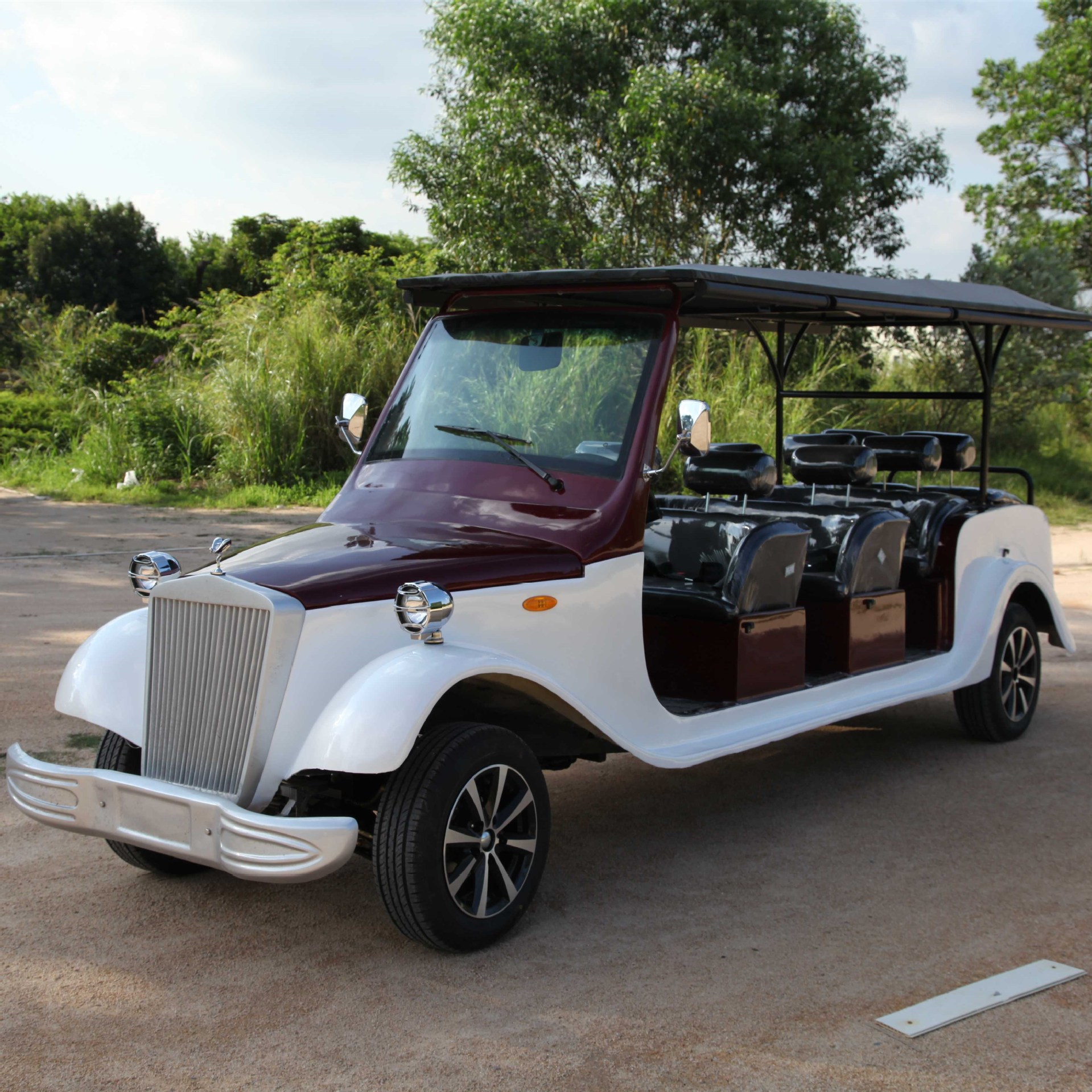 老爷车  8人座代步看房车看楼车   旅游电动观光车  旅游电瓶车