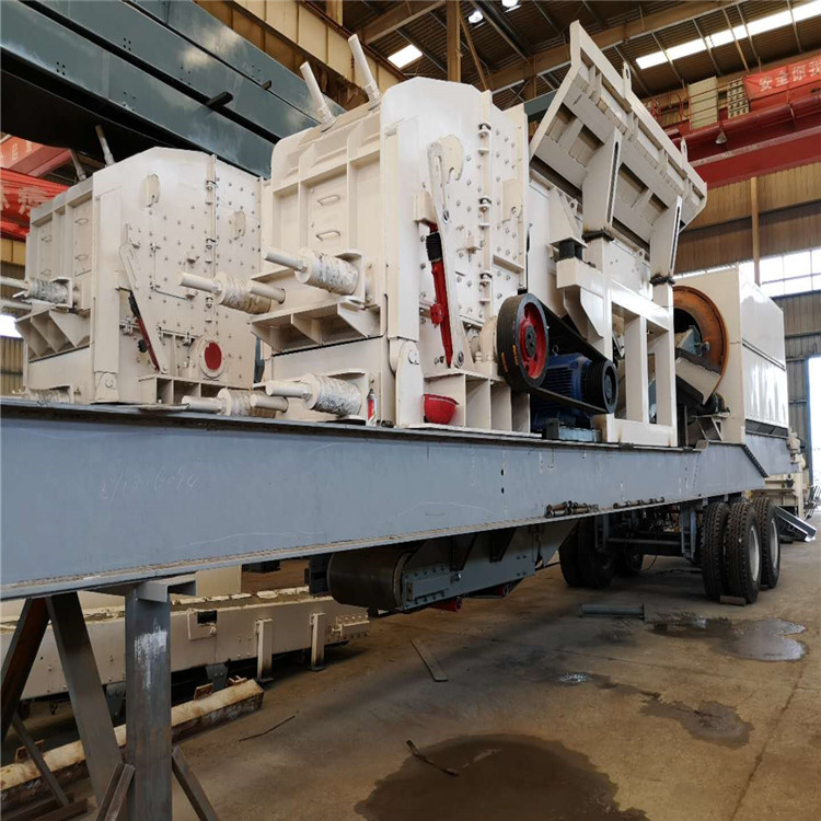 移动破碎站 车载移动破碎机 制沙生产线设备 鹅卵石破碎机厂家