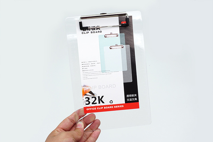 透明/透蓝色塑料板夹