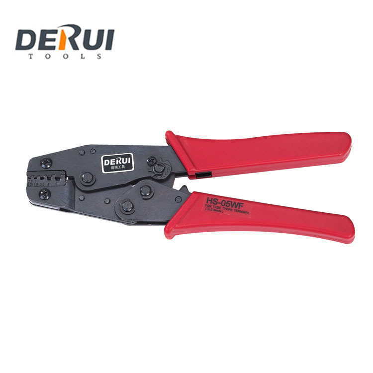 良品工具HS-05WF 8寸棘轮式压线钳(欧洲型)0.5-6.0mm2德瑞DERUI