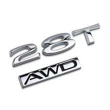 适用于别克新款昂科威昂科拉28T车标AWD车贴改装车身贴金属车尾标