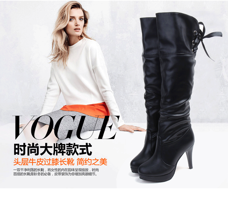 Bottes femme en PU artificiel - Ref 3354883 Image 9