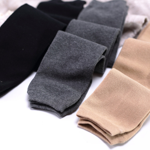 Autumn and Winter Straight Leg Knee Socks for Women, Cotton Knee-High Socks, Korean Style Warmth Protection Leg Socks, Solid Color Bunchy Socks