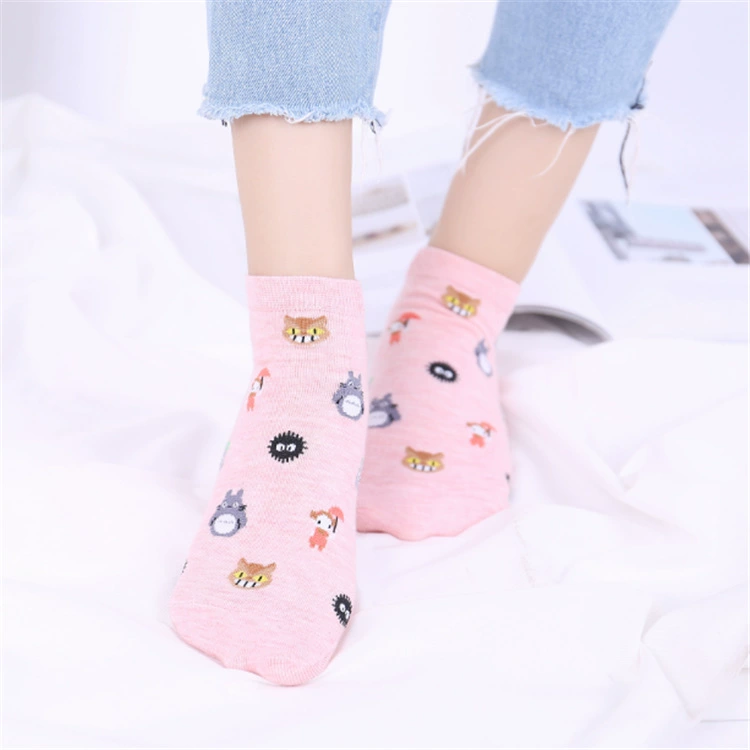 Invisible cotton cartoon socks for kids, cute low‑cut no‑show, one size (elementary school)