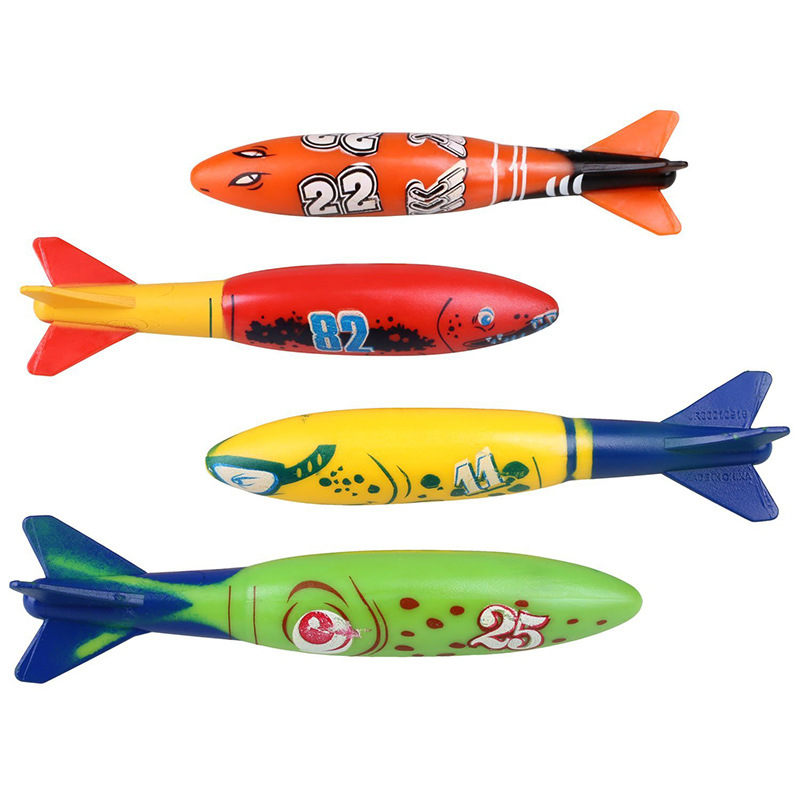 Cross border hot selling rocket throw diving Torpedo Toys Natatorium Pool Underwater Bathing Torpedo Toys Direct selling