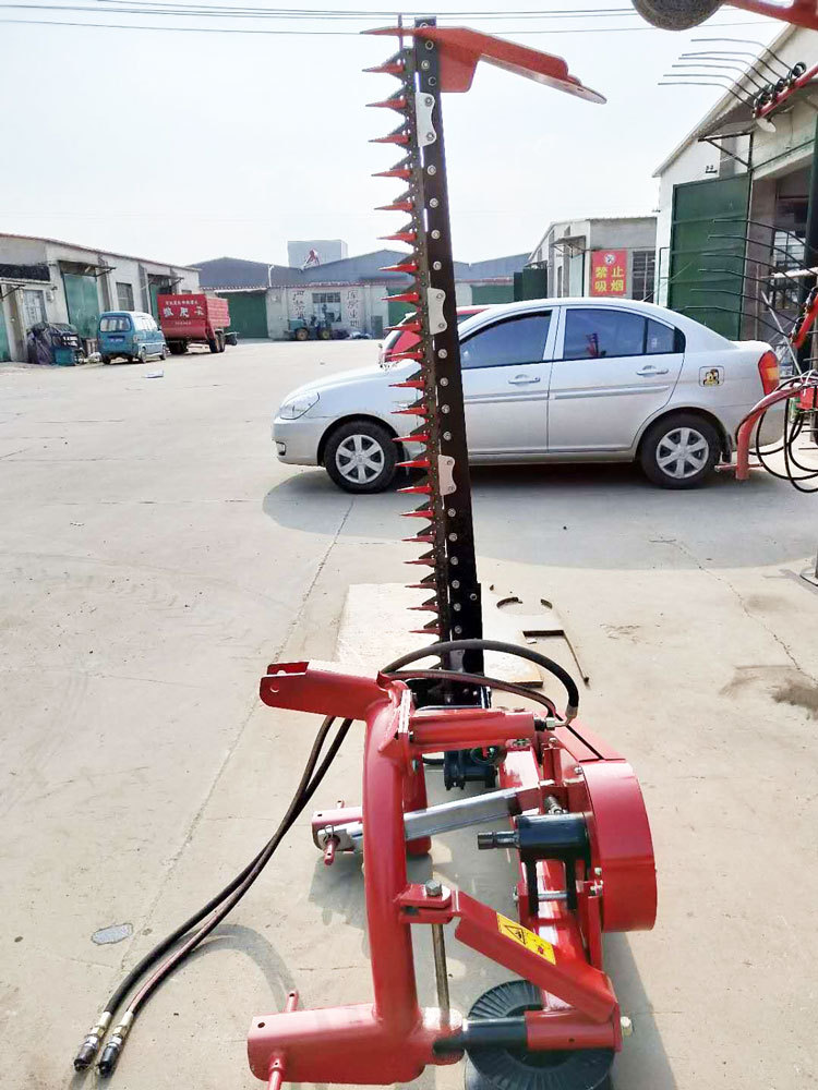 草场割草机 四轮后置往复式除草机后置三点悬挂式牧草收割机