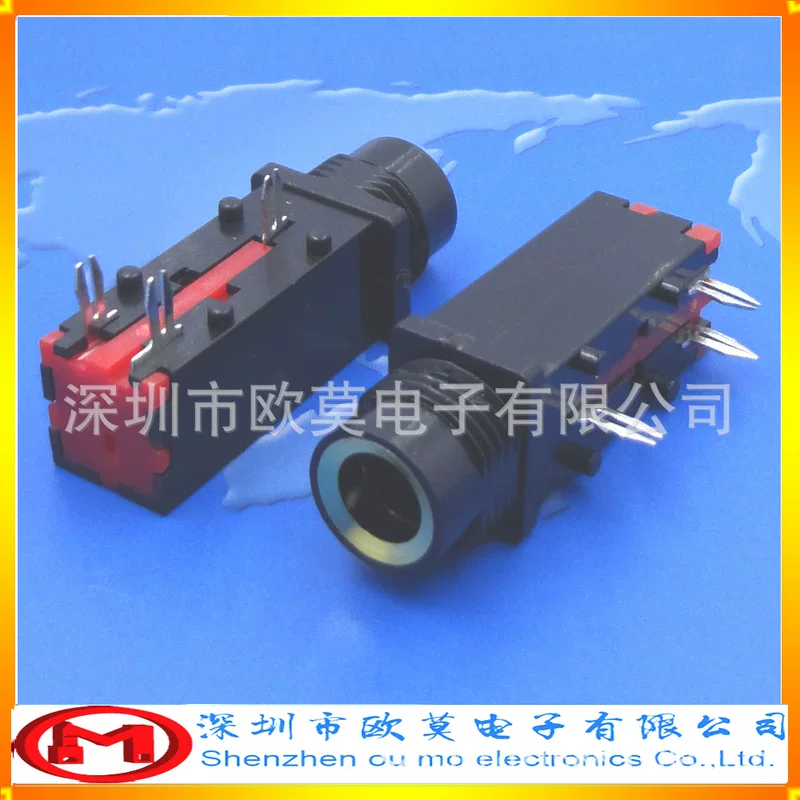 Short head 9.0mm yellow/white mouth 6.35 microphone socket 6.35 audio socket 6.35 microphone connection socket